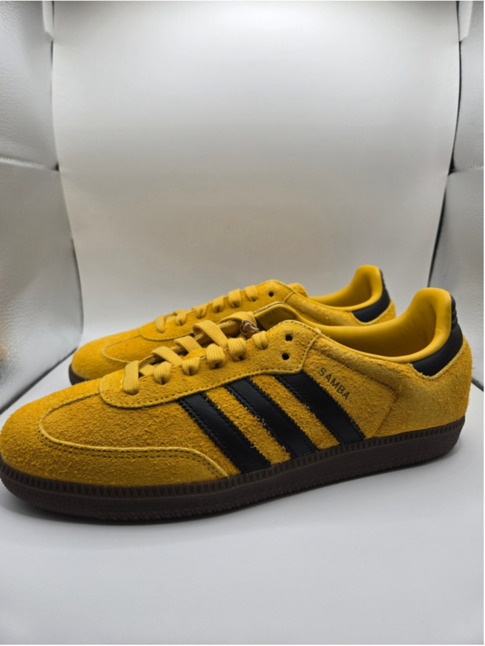 Men's Adidas Samba OG Sneakers Yellow Black Size 9.5